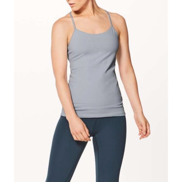 LULULEMON Hail Light Gray Power Pose Tank Top - Picture 1 of 6